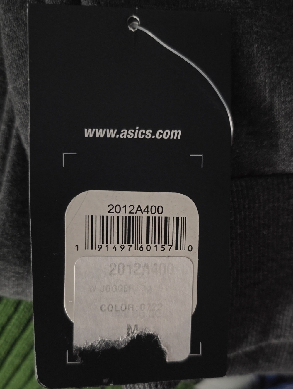 Asics Dark Charcoal Gray Women's Jogger Track Pants - Picture 2 of 2